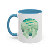 Green Planet Wrapped In A Bow Accent Coffee Mug
