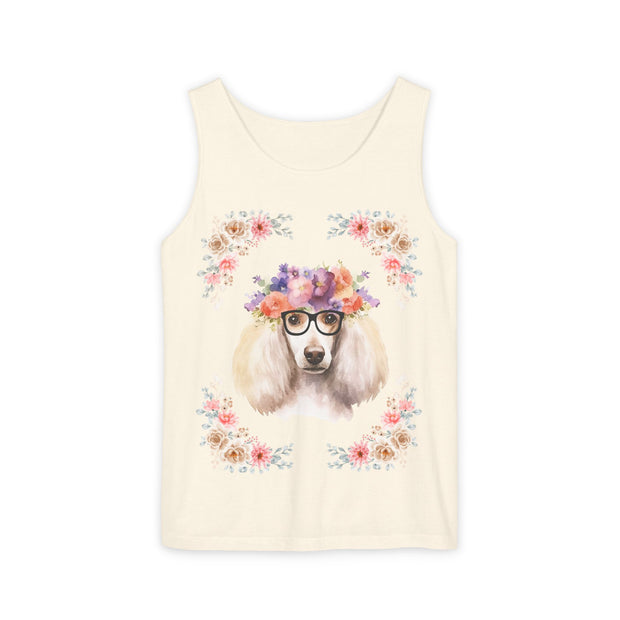 Geeky Goddess French Poodle Unisex Tank Top