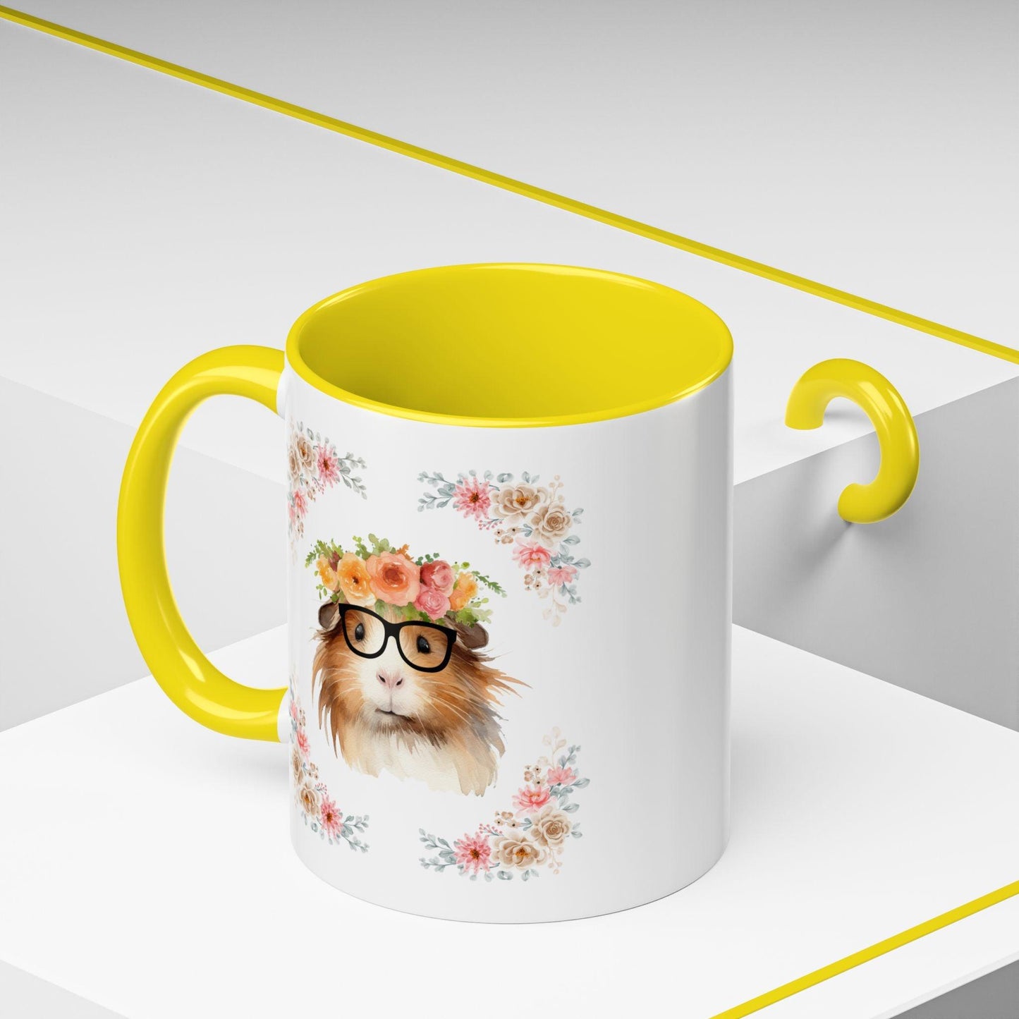 Geeky Goddess Guinea Pig Accent Coffee Mug