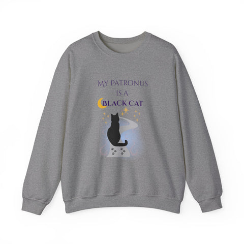 'My Patronus Is A Black Cat' Unisex Crewneck Sweatshirt