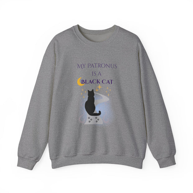 'My Patronus Is A Black Cat' Unisex Crewneck Sweatshirt