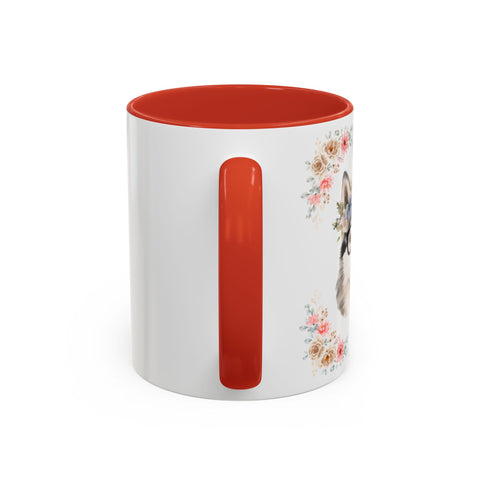 Geeky Goddess Siberian Husky Accent Coffee Mug