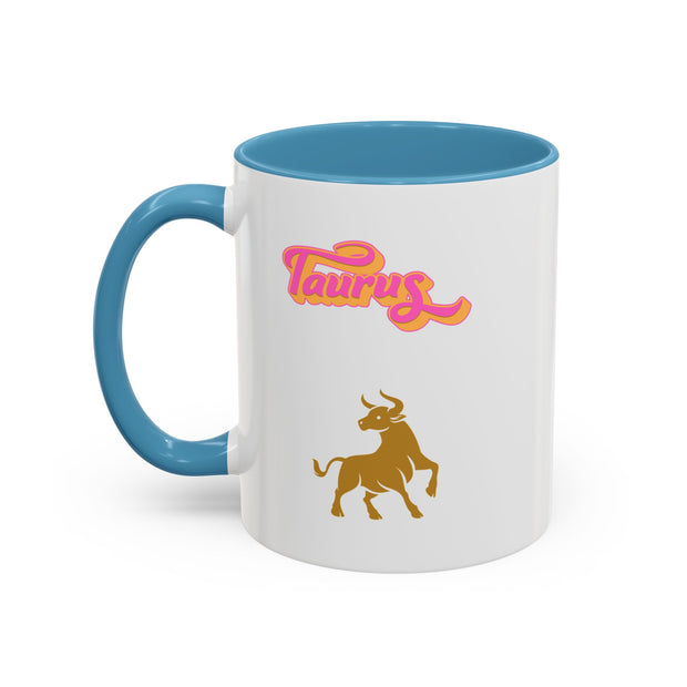 'Taurus' Zodiac Accent Coffee Mug