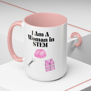 'I Am A Woman In STEM' Engineer Accent Coffee Mug