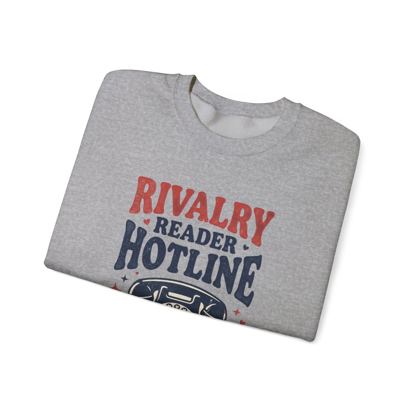 Rivalry Reader Hotline Sweatshirt, Hockey Romance Booktok Crewneck, Sports Romance Reader Pullover