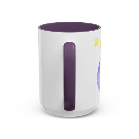 Astronaut Taking Off In Space Accent Coffee Mug