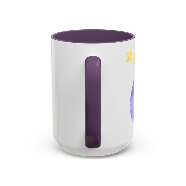 Astronaut Taking Off In Space Accent Coffee Mug