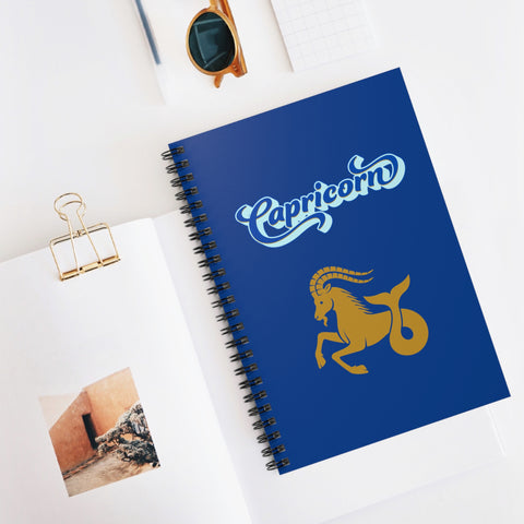 'Capricorn' Zodiac Spiral Notebook