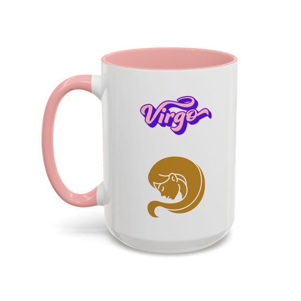 'Virgo' Zodiac Accent Coffee Mug