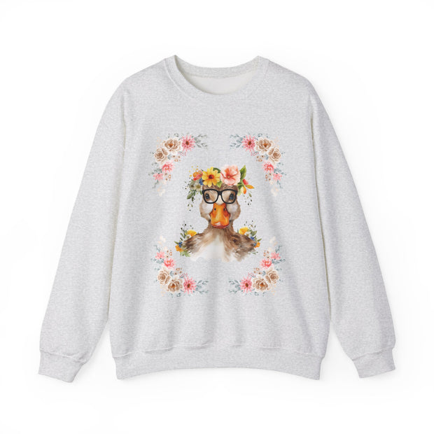 Geeky Goddess Duck Unisex Crewneck Sweatshirt