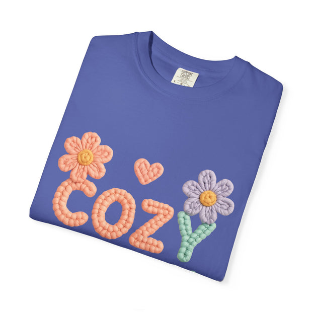 Cozy Vibes T-shirt - Unisex Garment-Dyed