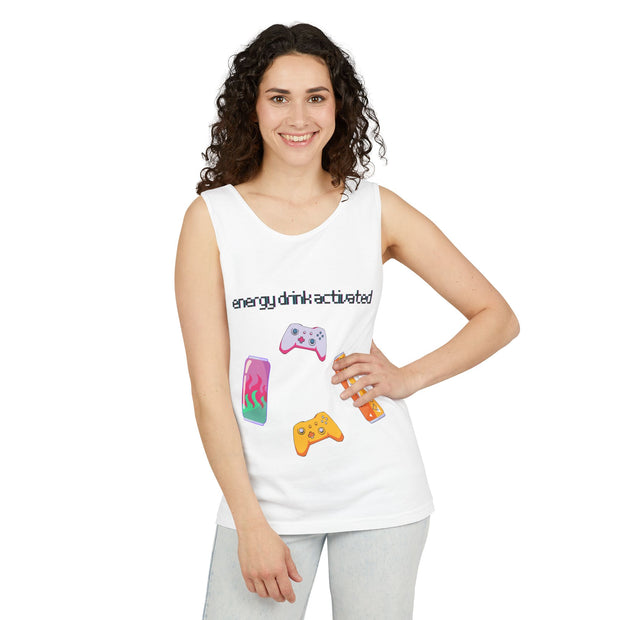 'Energy Drink Activated' Gamer Unisex Tank Top