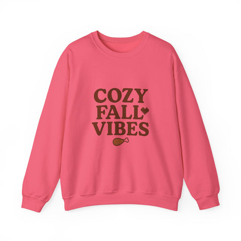 Cozy Fall Vibes Sweatshirt - Unisex Crewneck, Autumn Apparel, Perfect for Thanksgiving, Comfortable Gift, Casual Style