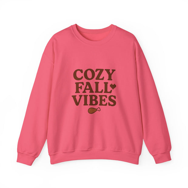 Cozy Fall Vibes Sweatshirt - Unisex Crewneck, Autumn Apparel, Perfect for Thanksgiving, Comfortable Gift, Casual Style