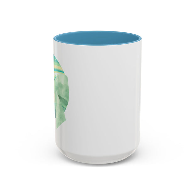 Green Planet Wrapped In A Bow Accent Coffee Mug