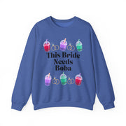 'This Bride Needs Boba' Unisex Crewneck Sweatshirt