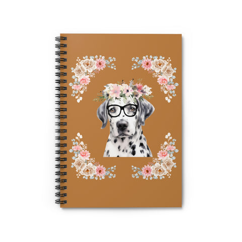 Geeky Goddess Dalmatian Spiral Notebook