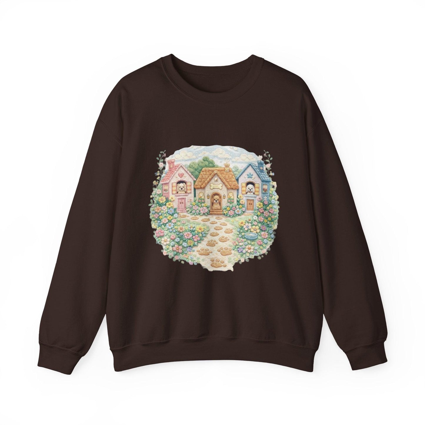 Cottagecore Sweatshirt, Floral Garden Cottage Crewneck, Cozy Vintage Pastel House Shirt