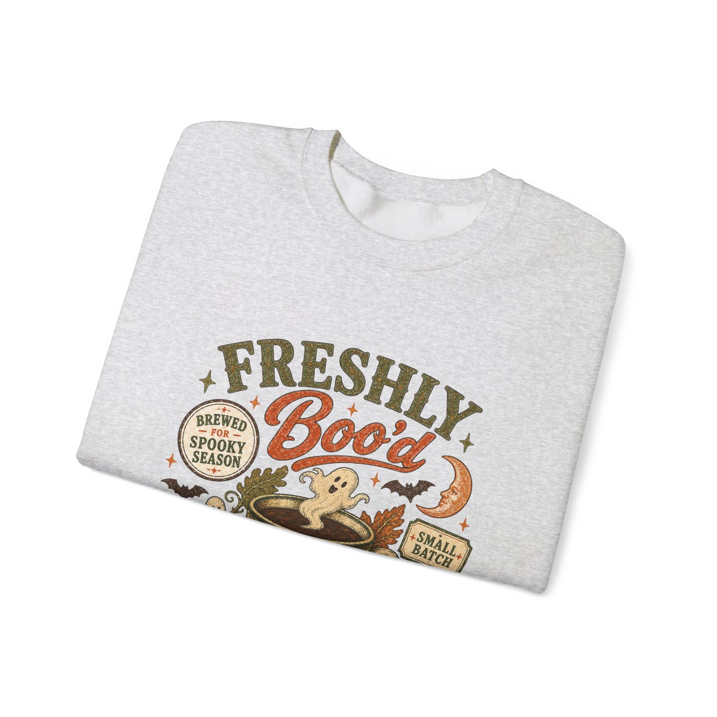 Freshly Boo'd Coffee Crewneck Sweatshirt | Pumpkin Spice Autumn