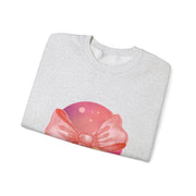 Pink/Yellow Planet Wrapped In A Bow Unisex Crewneck Sweatshirt
