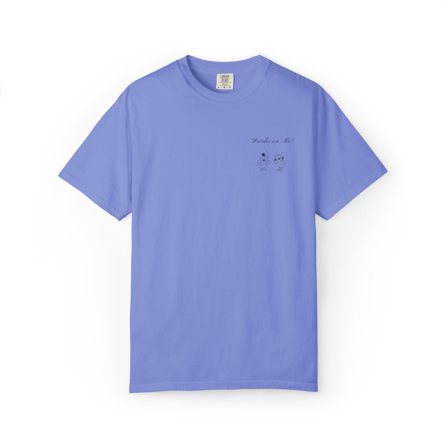 Drinks On Me Goose Shirt, Funny Wedding Goose Tee, Bridal Party Shirt, Cocktail Hour Tee, Cute Goose Drinking Shirt