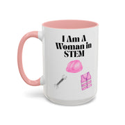 'I Am A Woman In STEM' Engineer Accent Coffee Mug