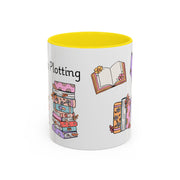 'Shhh...I'm Plotting' Accent Coffee Mug