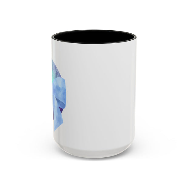 Blue/Green Planet Wrapped In A Bow Accent Coffee Mug