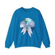 Earth Wrapped In A Bow Unisex Crewneck Sweatshirt