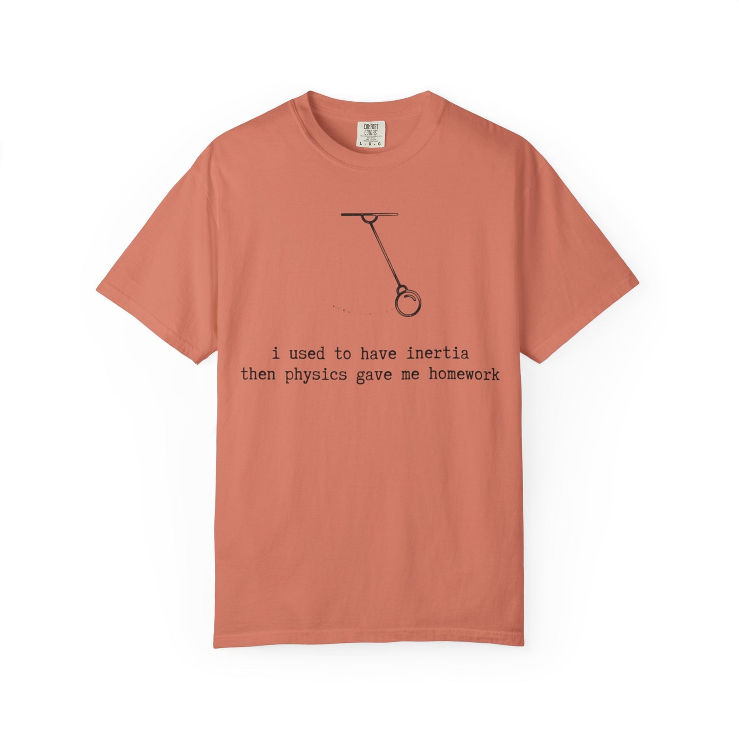 I Used to Have Inertia Then Physics Gave Me Homework T-Shirt, Funny Physics Shirt, STEM Student Tee, Science Teacher Gift, Nerd Graphic Tee