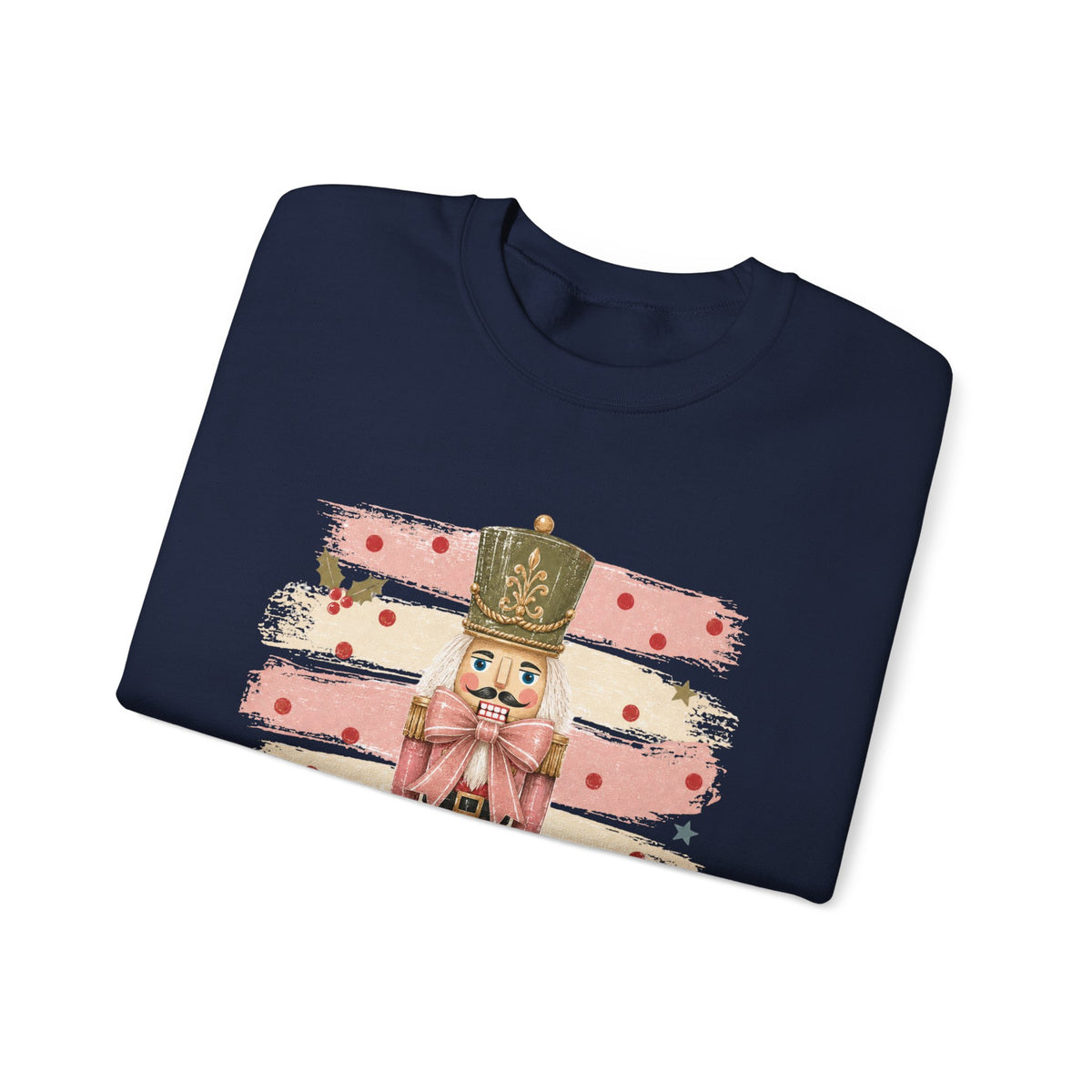 Coquette Nutcracker Sweatshirt, Pink Bow Christmas Crewneck, Nutcracker Christmas Shirt, Girly Holiday Sweatshirt, Vintage Christmas Gift