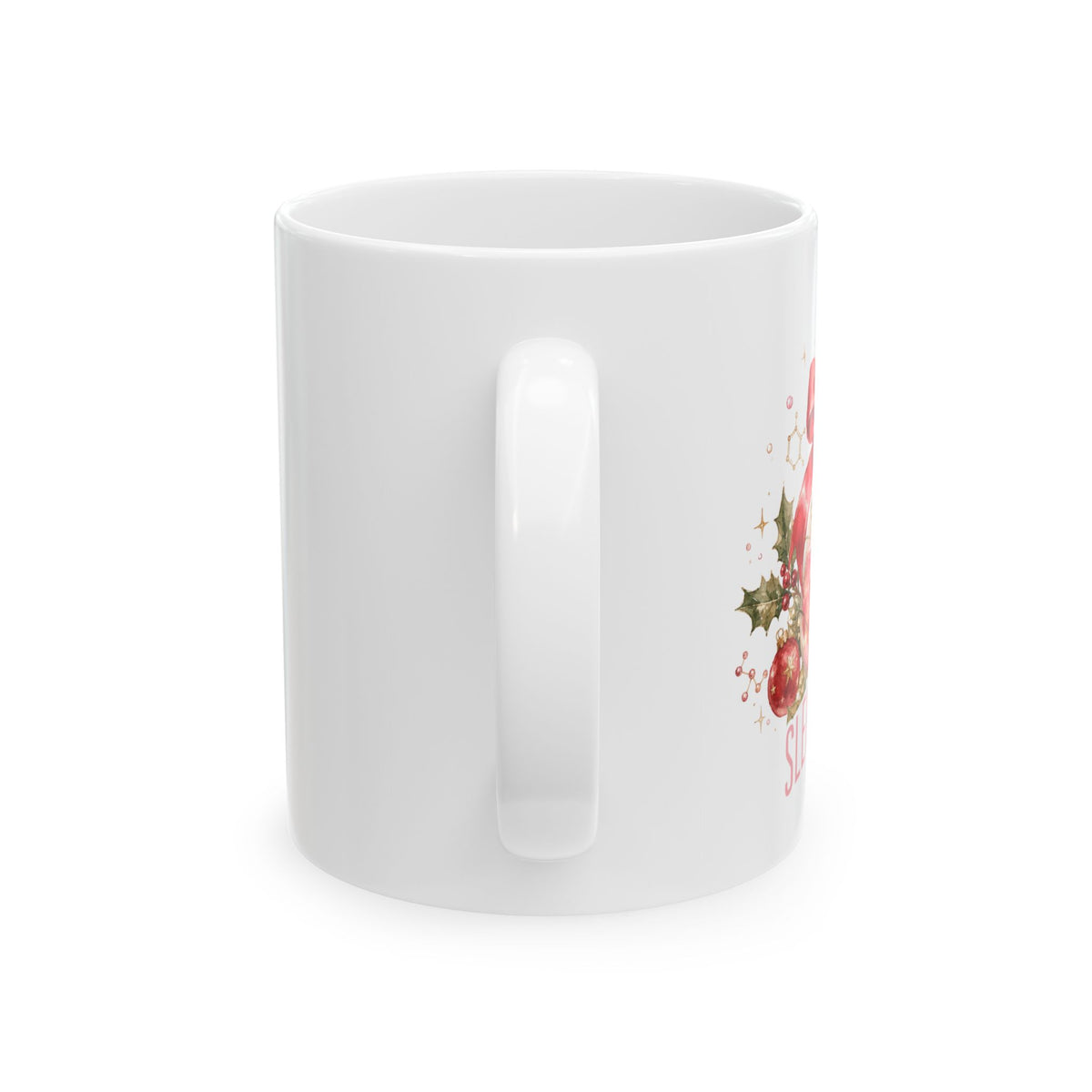Sleighing STEM Christmas Mug, Women in STEM Gift, Science Christmas Mug, Scientist Gift for Her, Nerdy Holiday Coffee Cup