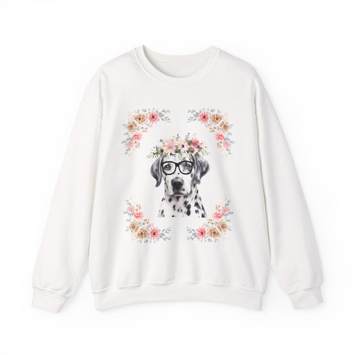 Geeky Goddess Dalmatian Unisex Crewneck Sweatshirt
