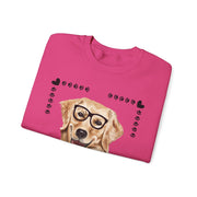 Geeky Good Golden Retriever Unisex Crewneck Sweatshirt