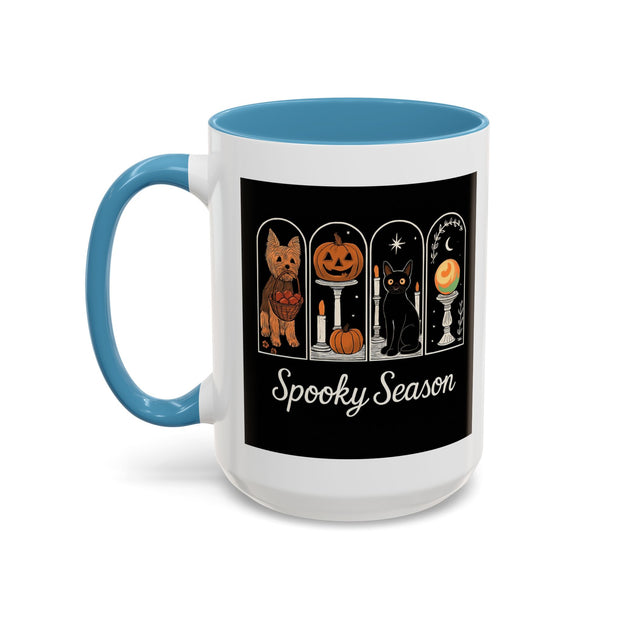Spooky Season Yorkie Accent Coffee Mug
