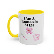 'I Am A Woman In STEM' Nurse Accent Coffee Mug