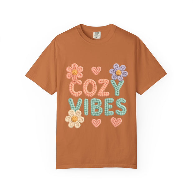 Cozy Vibes T-shirt - Unisex Garment-Dyed