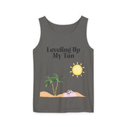 'Leveling Up My Tan' Unisex Tank Top