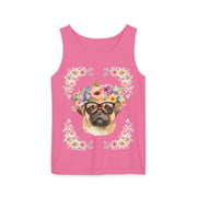 Geeky Goddess Pug Unisex Tank Top