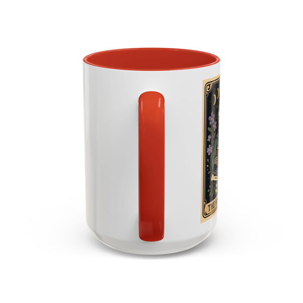 'The Bookworm' Tarot Card Accent Coffee Mug