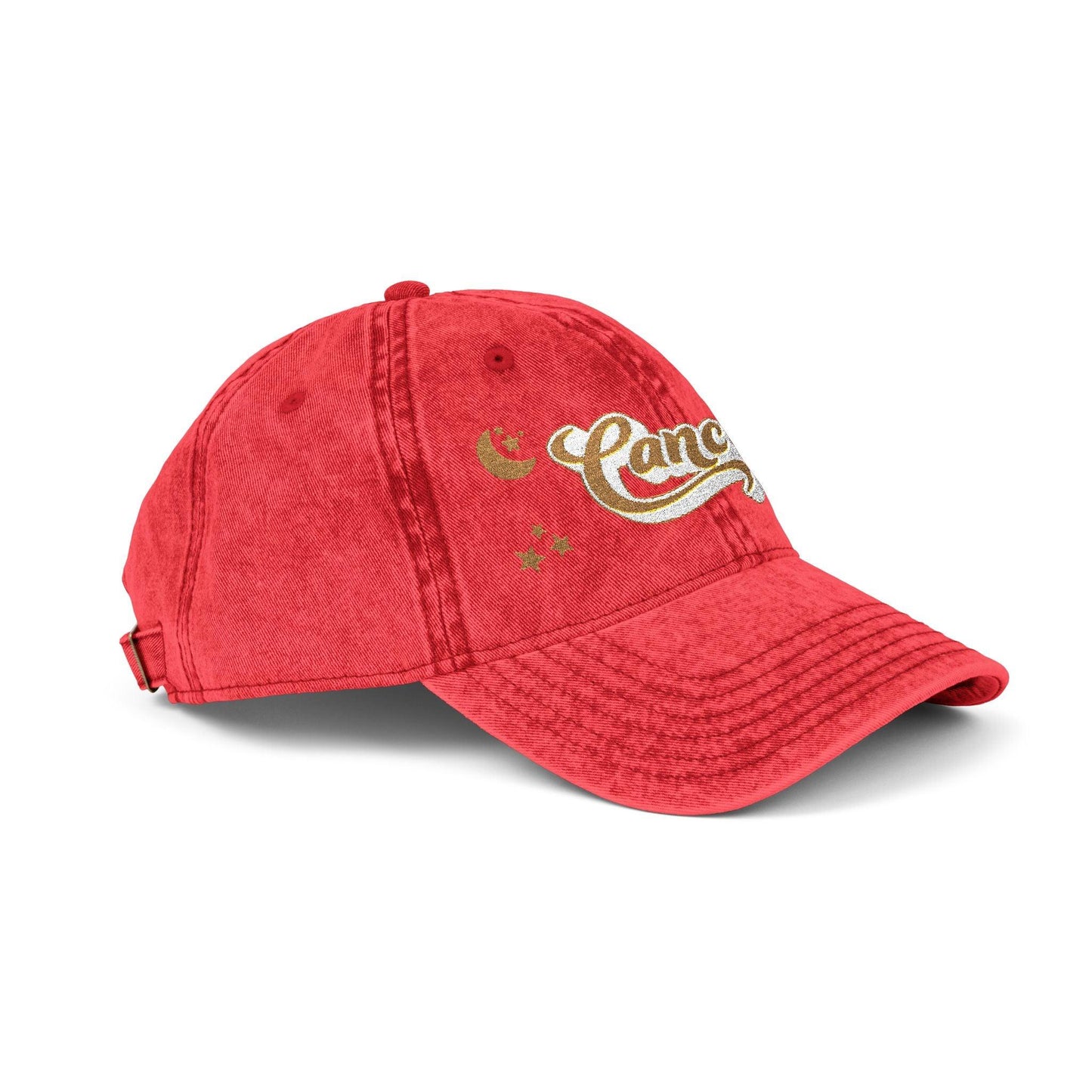 'Cancer' Vintage Embroidered Cap