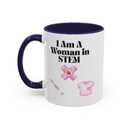 'I Am A Woman In STEM' Nurse Accent Coffee Mug