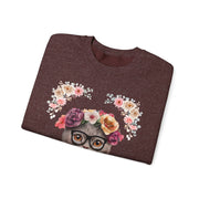 Geeky Goddess Dark Gray Cat Unisex Crewneck Sweatshirt