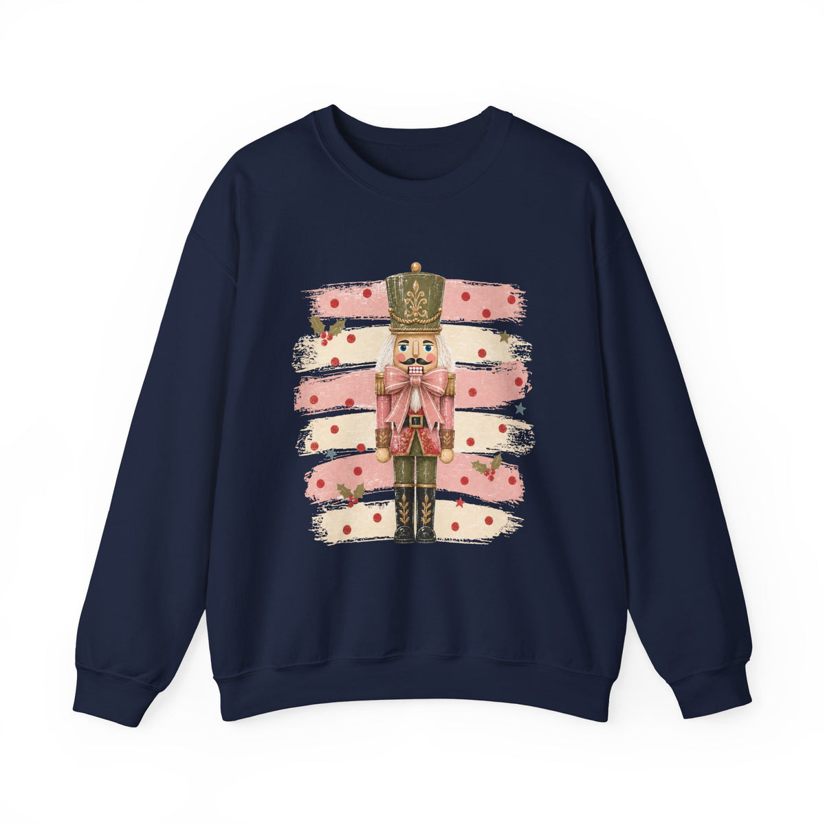 Coquette Nutcracker Sweatshirt, Pink Bow Christmas Crewneck, Nutcracker Christmas Shirt, Girly Holiday Sweatshirt, Vintage Christmas Gift