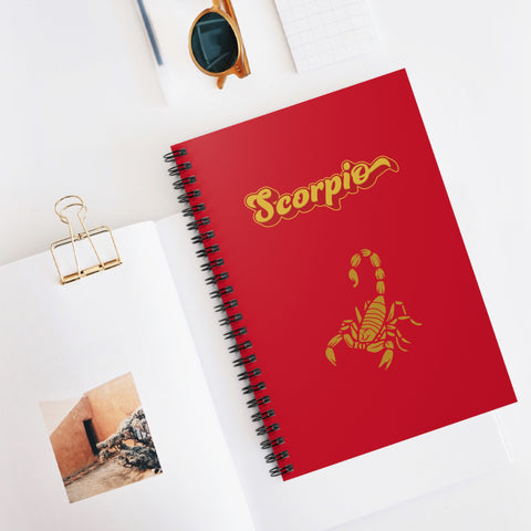 'Scorpio' Zodiac Spiral Notebook