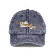 'Taurus' Vintage Embroidered Cap