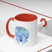 Blue/Green Planet Wrapped In A Bow Accent Coffee Mug