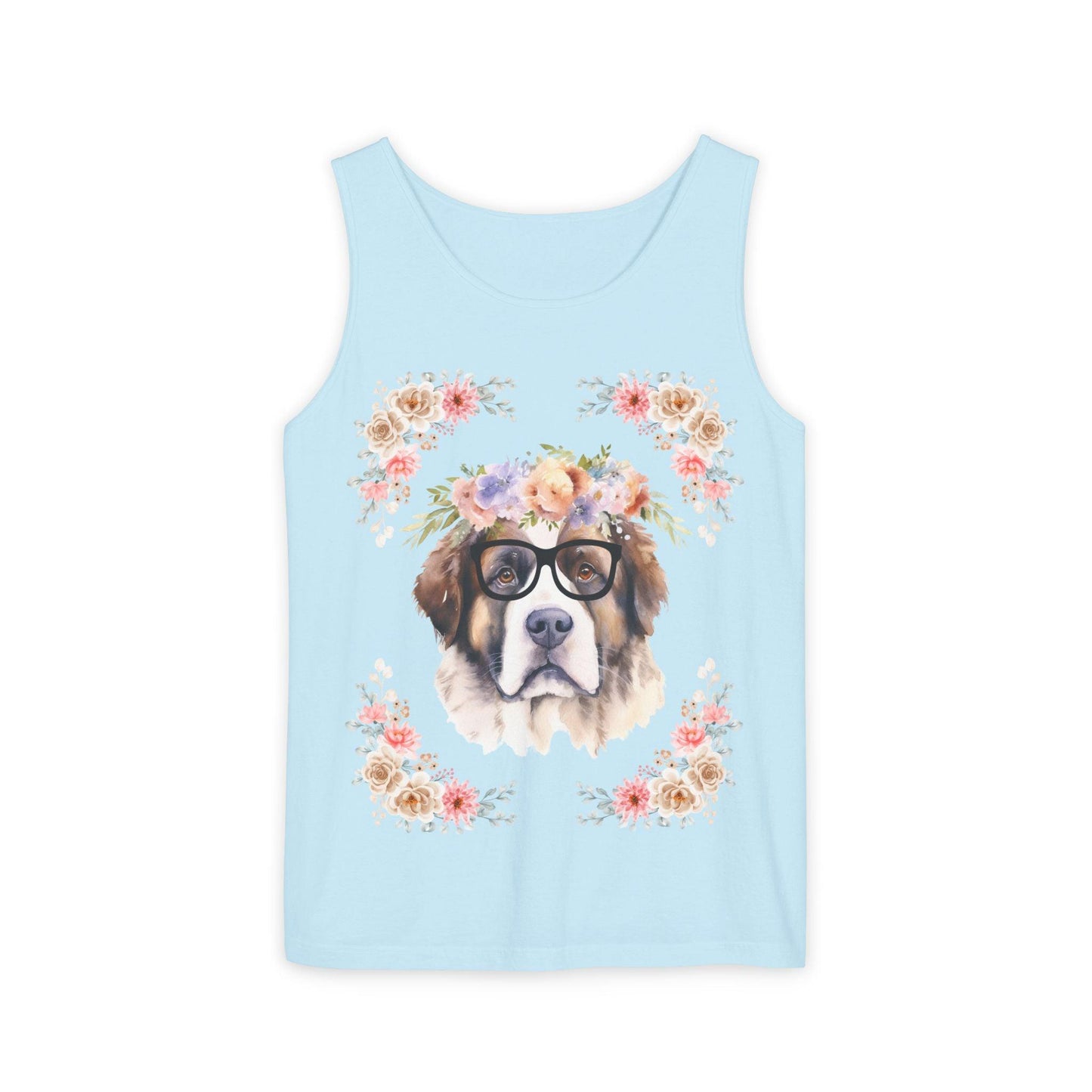 Geeky Goddess Saint Bernard Unisex Tank Top