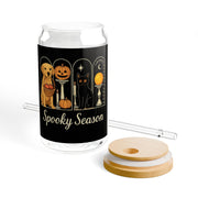 Spooky Season Golden Retriever Sipper Glass