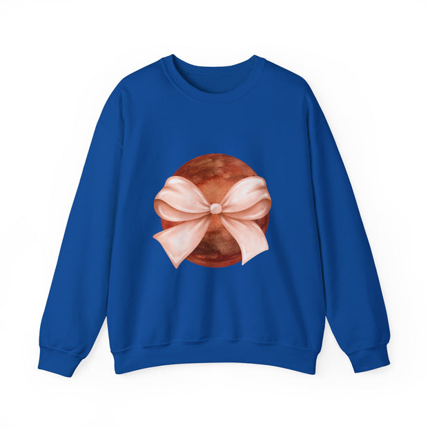 Mars Wrapped In A Bow Unisex Crewneck Sweatshirt